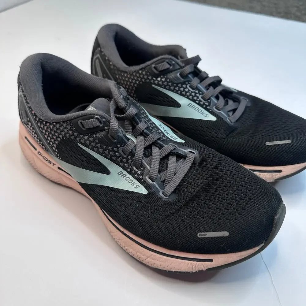 Brooks Ghost 14Black Pearl Peach Sneakers